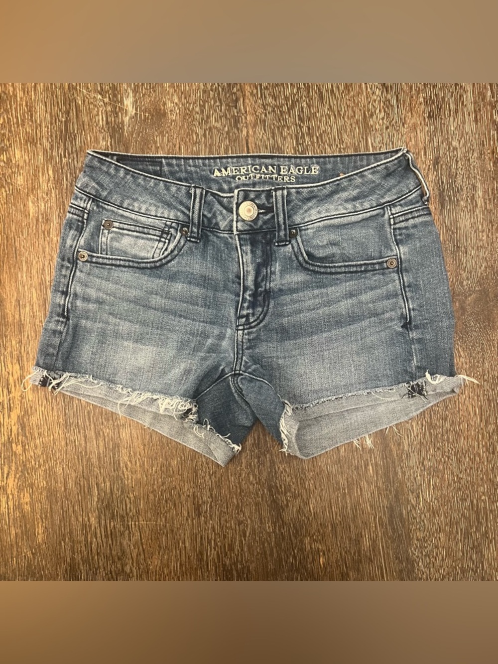 American Eagle Shortie Cutoff Jean Shorts Size 2